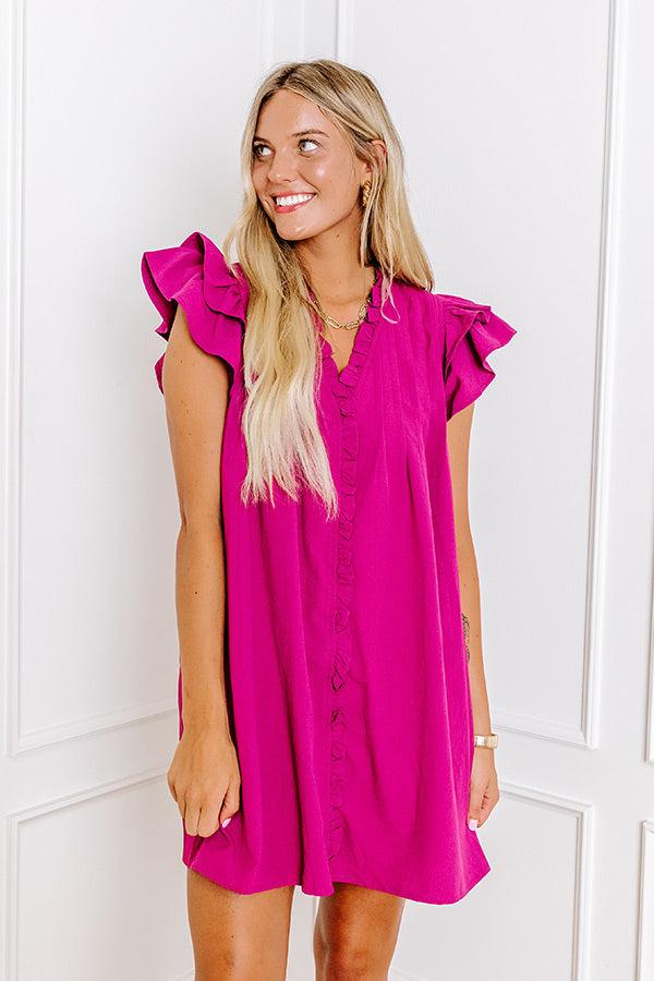 Town Square Kisses Shift Dress In Orchid Product Image