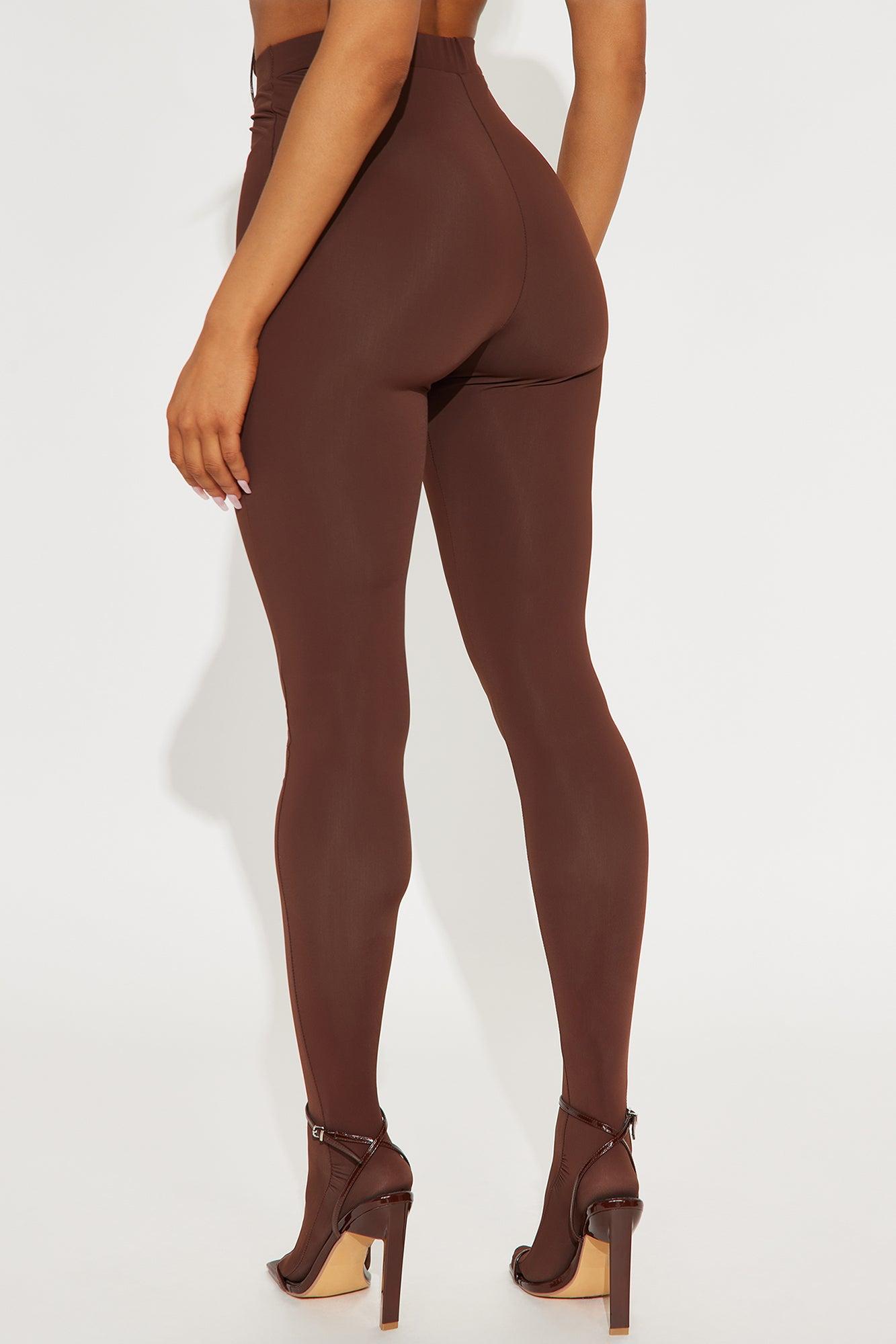 Kalani High Rise Footed Legging - Chocolate Product Image