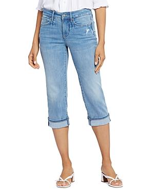 Nydj Marilyn Cuffed Straight Leg Cropped Jeans in Lakefront Product Image