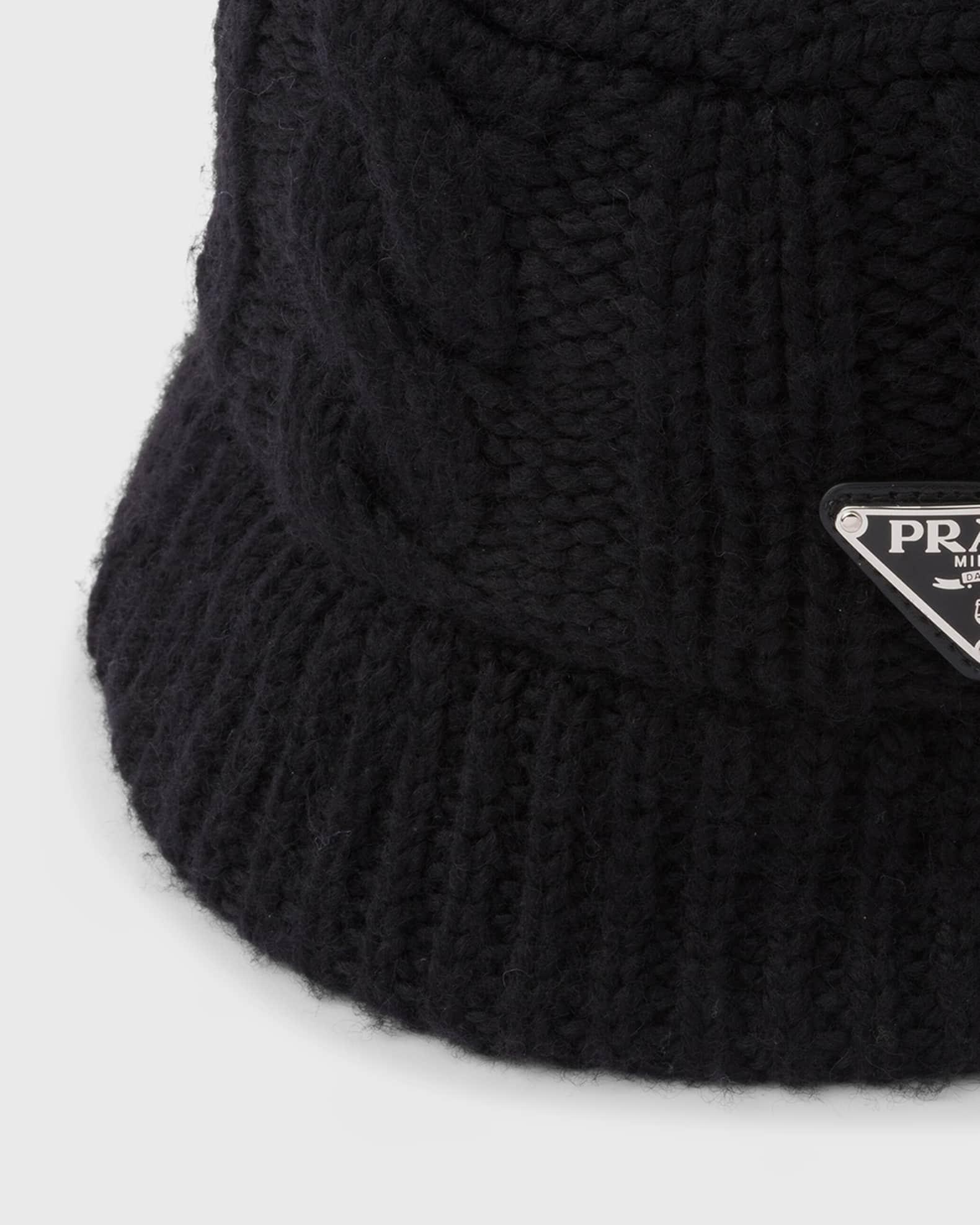 Cable-Knit Wool Bucket Hat Product Image