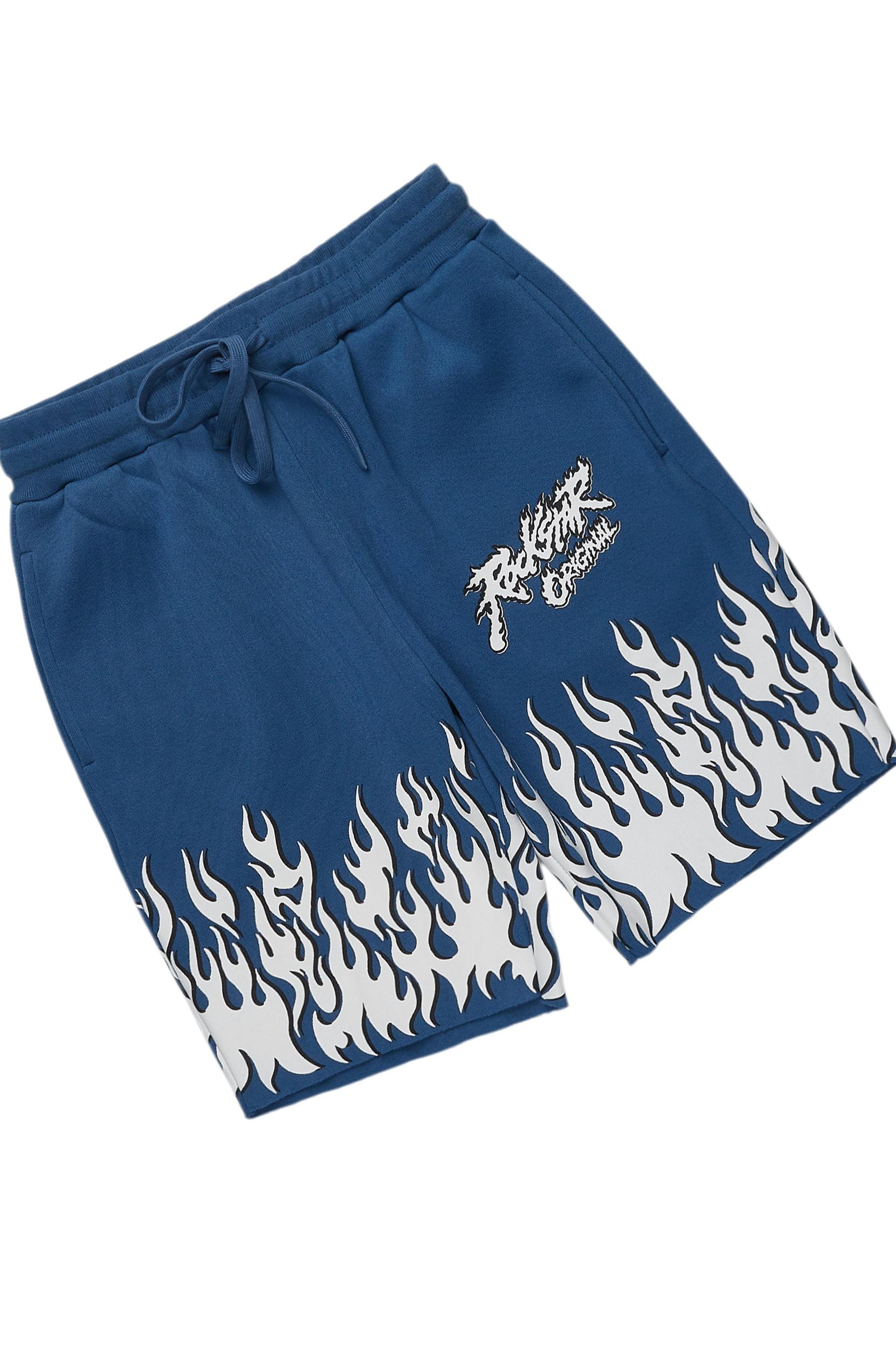 Arais Navy T-Shirt Short Set Female Product Image