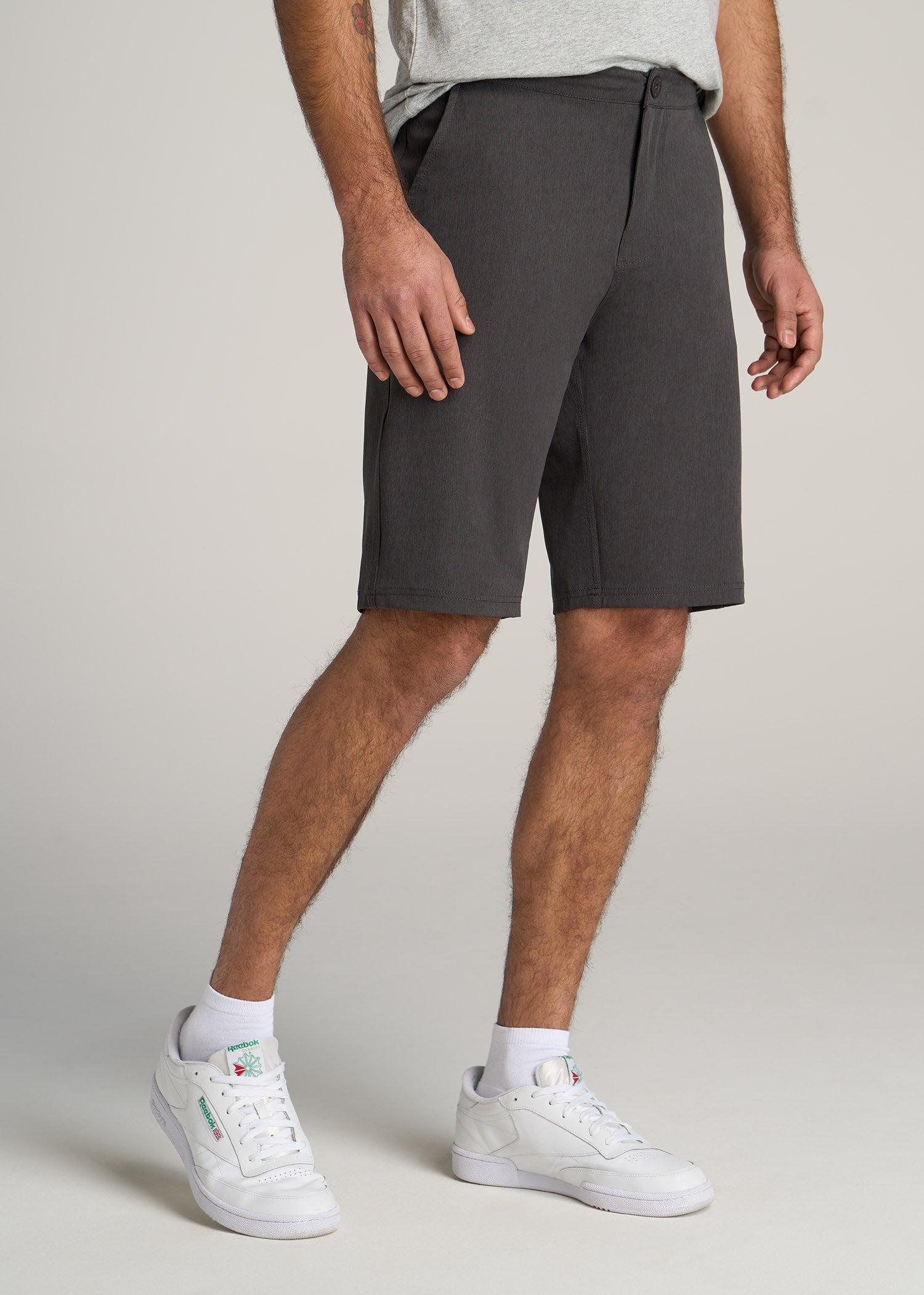 Hybrid Shorts for Tall Men in Anthracite Mix Male Product Image