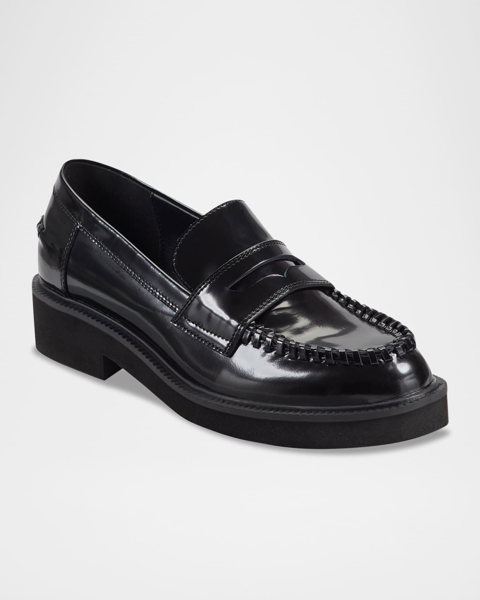 Dagman Whipstitch Leather Loafers Product Image