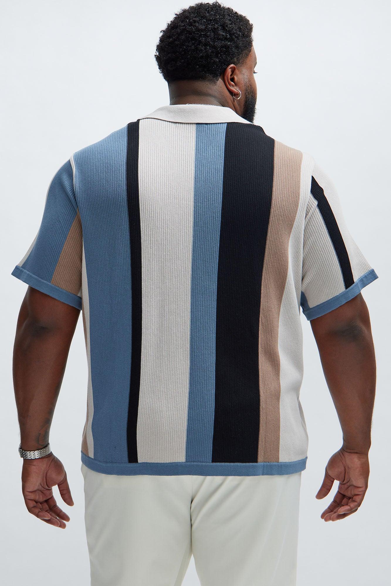 Kirk Knit Short Sleeve Polo - Taupe/combo Product Image