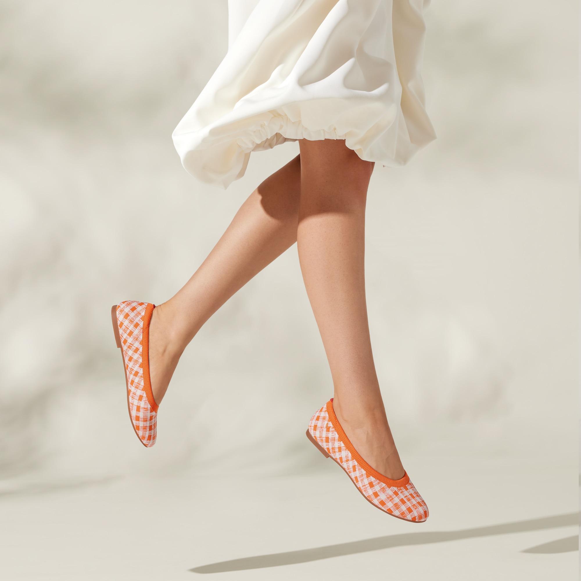 Water-Repellent Round-Toe Walking Flats (Claire Walker) Product Image