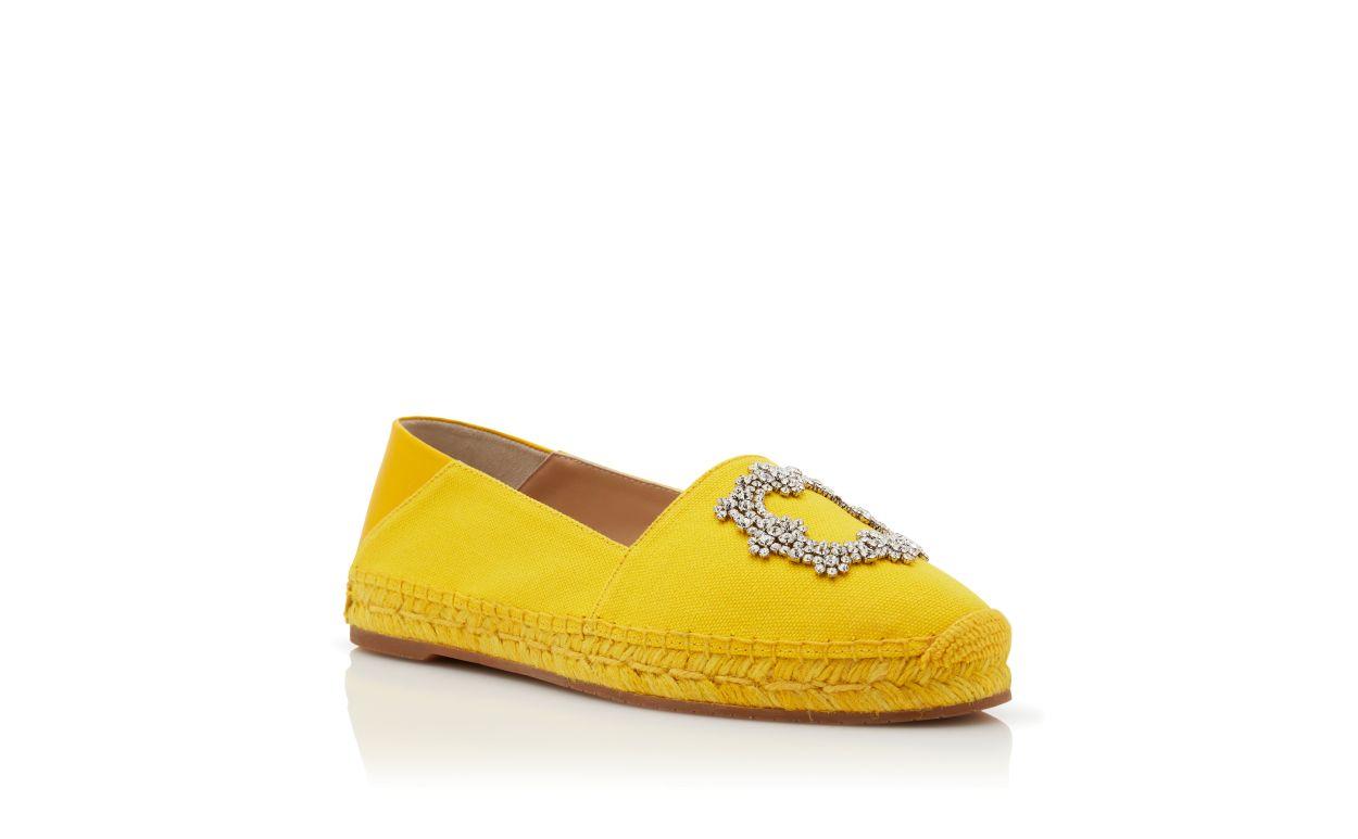 HANGRILLA Yellow Cotton Espadrilles  Product Image