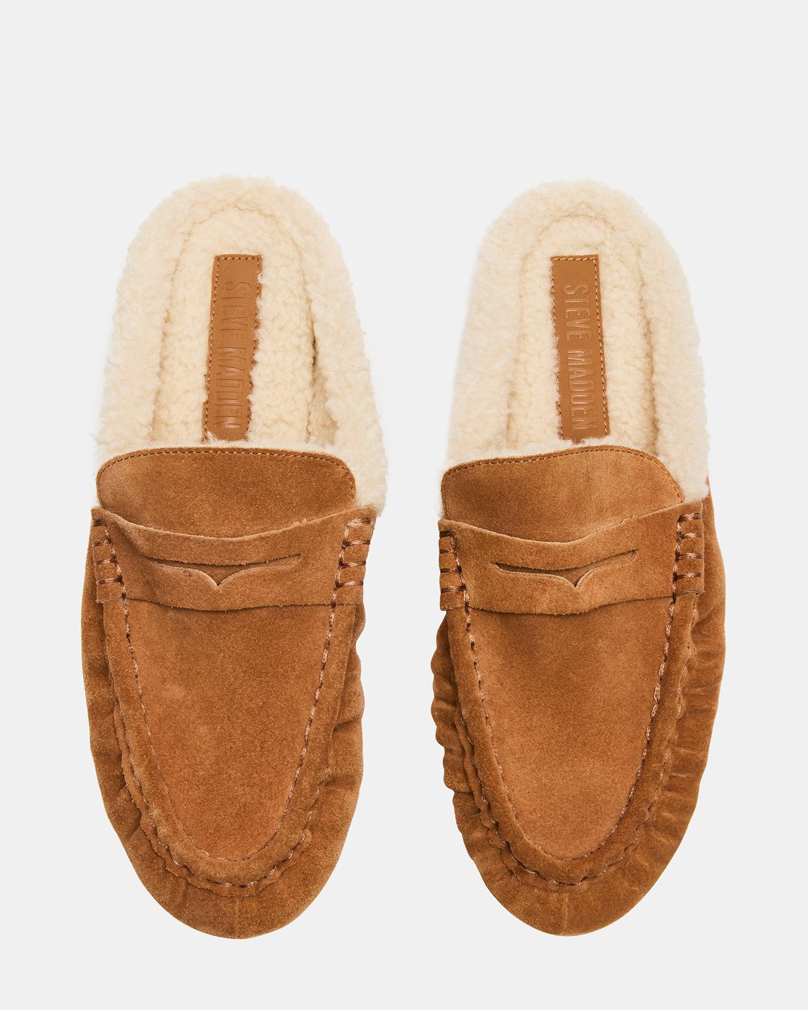 RAFE FAUX FUR TAN SUEDE Female Product Image