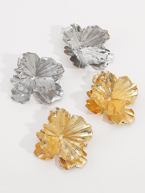 Flower Shape Drop Earrings Product Image