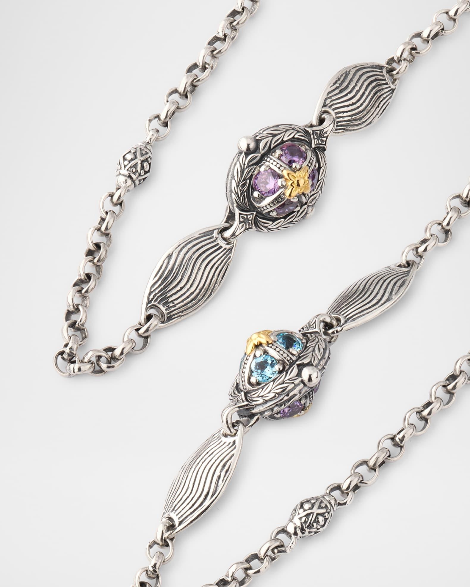 Kyma Amethyst, Quartz and Swiss Topaz Necklace Product Image