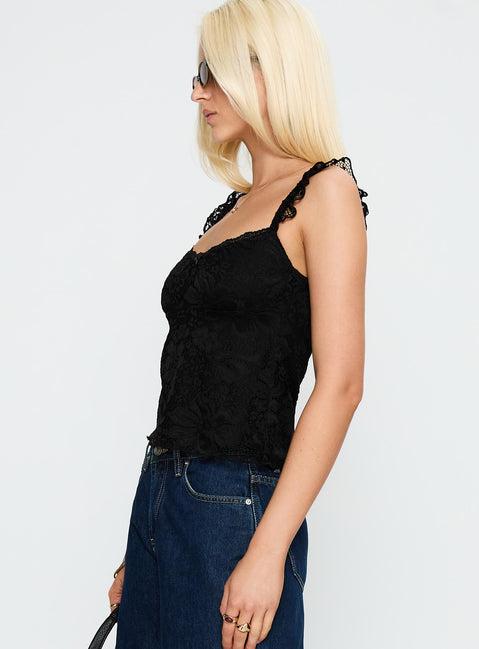 Madaleine Lace Top Black Product Image