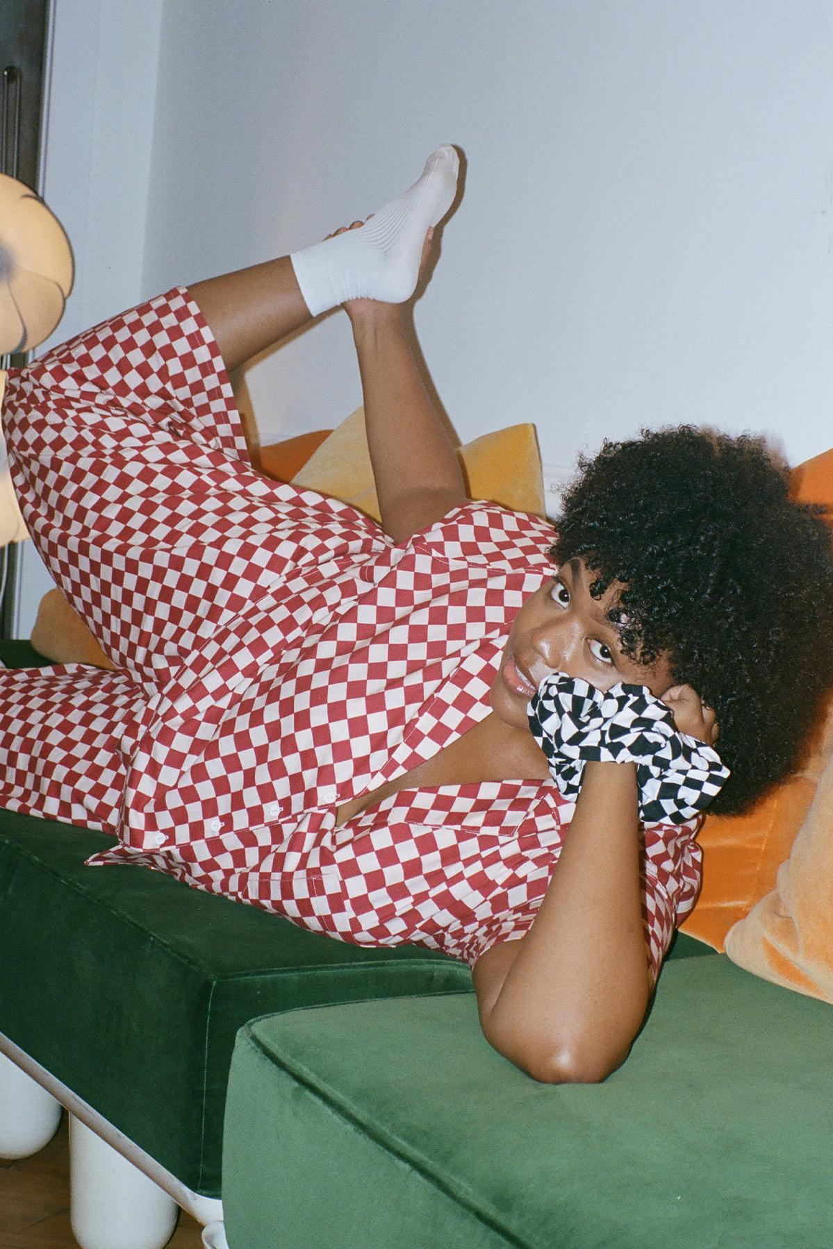 Long Lounge Set - Spice Check Product Image