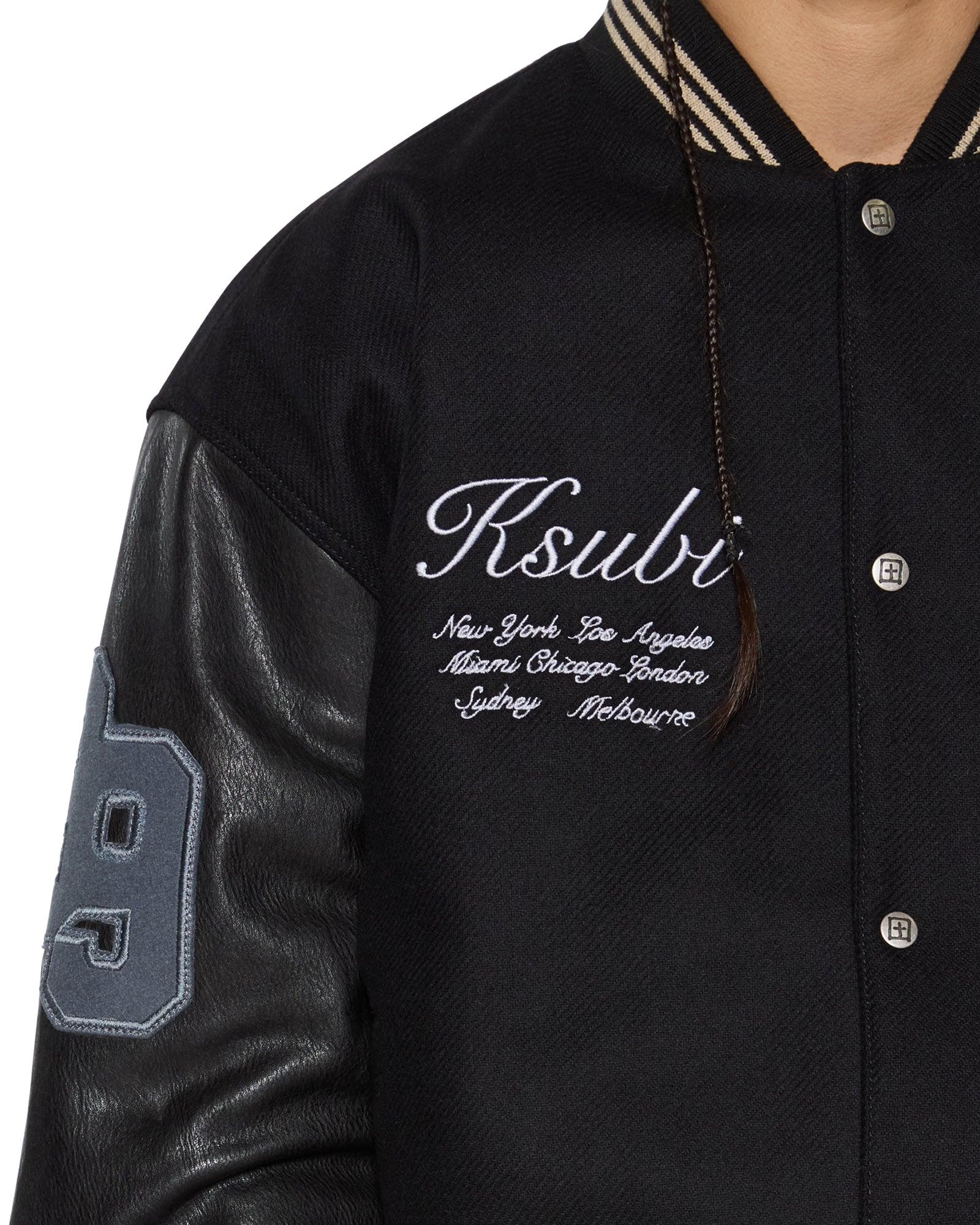 PLAYOFF VARSITY JACKET BLACK Male Product Image