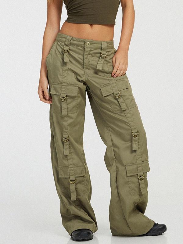 Low Waist Pocket Cargo Jean Product Image