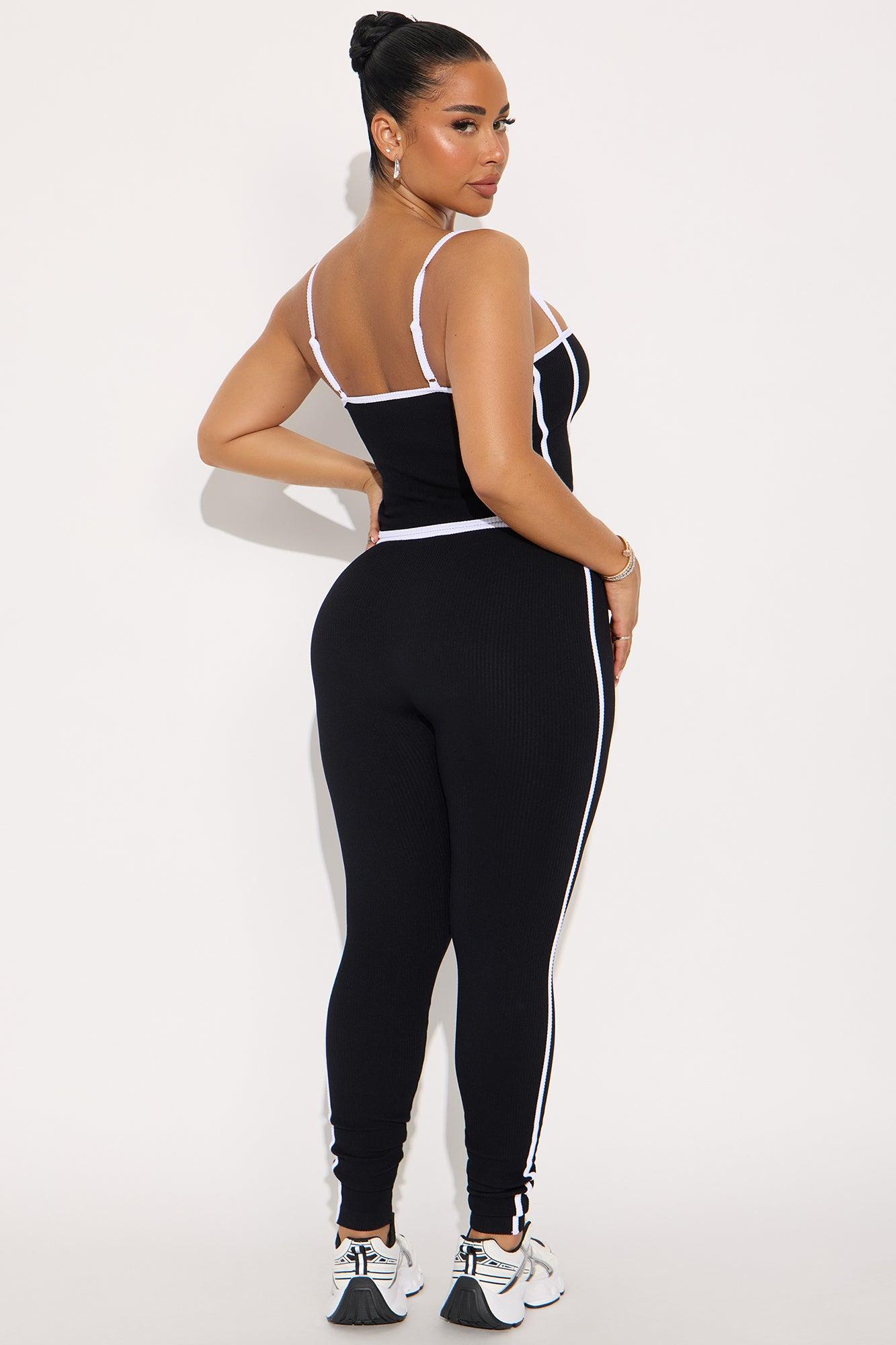 Pushing Limits Seamless Legging Pant Set - Black Product Image