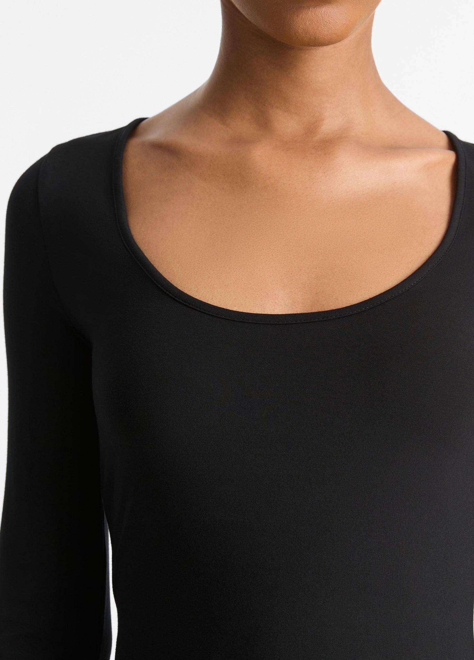Long-Sleeve Scoop Neck T-Shirt Product Image