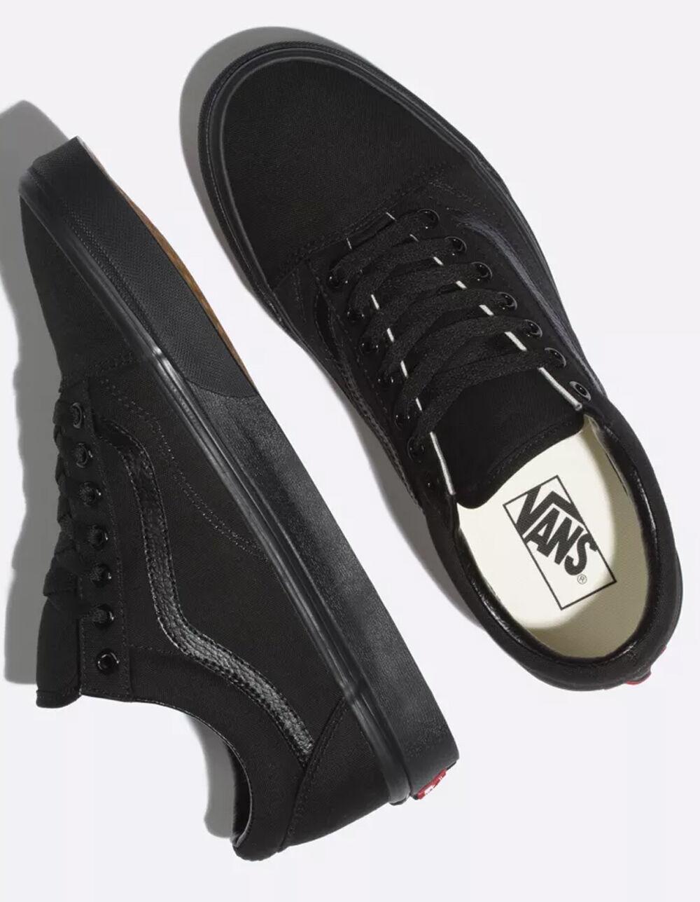 VANS Old Skool Black & Black Shoes - BLACK/BLACK Product Image