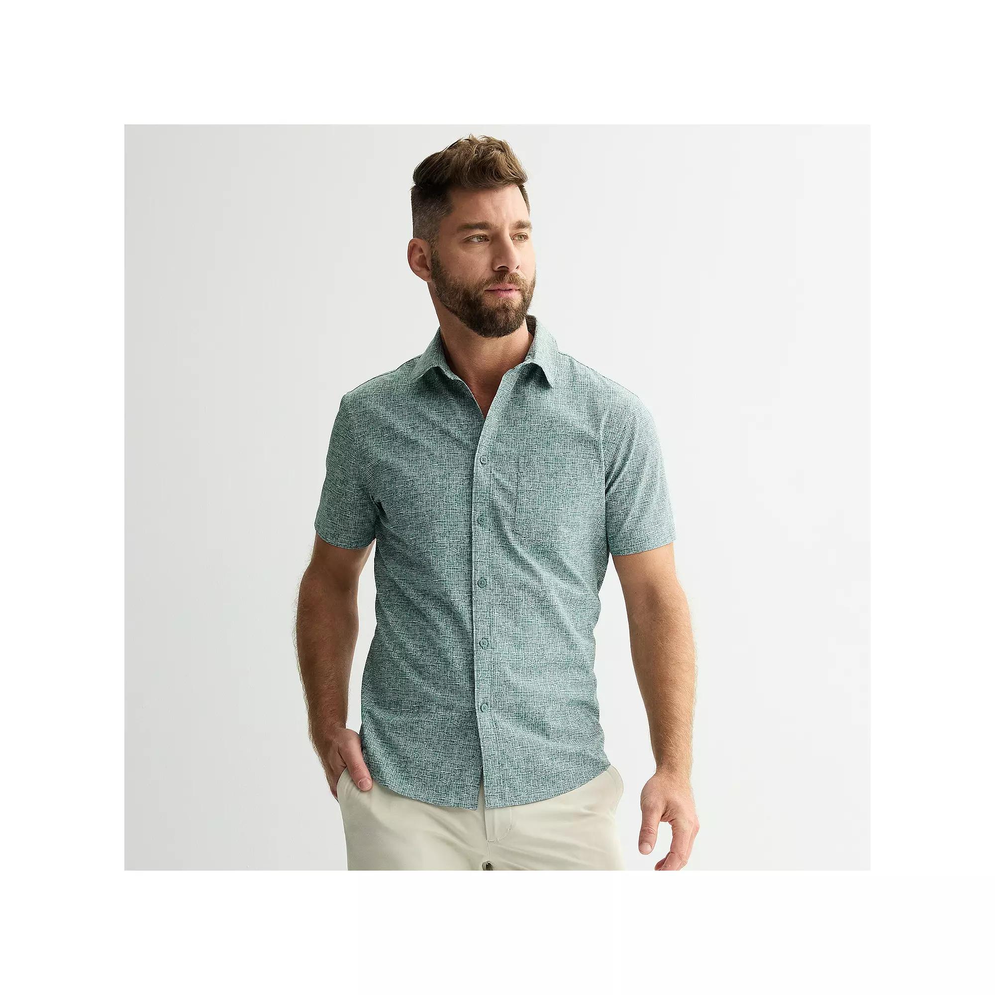 Men's FLX Slim Performance Untucked-Fit Button Down Shirt,  Product Image