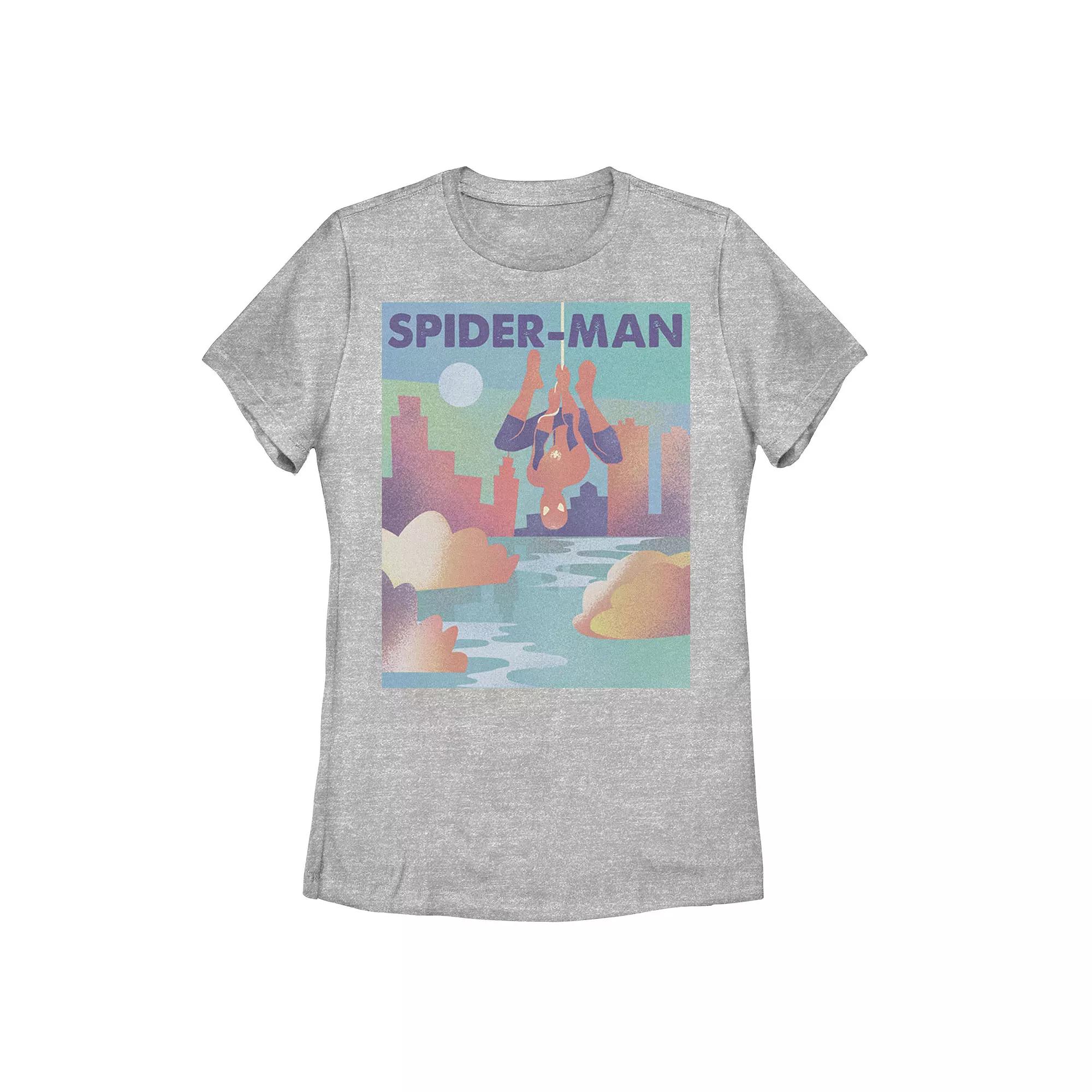 Juniors' Marvel Spider-Man City Skyline Graphic Tee, Girl's,  Product Image