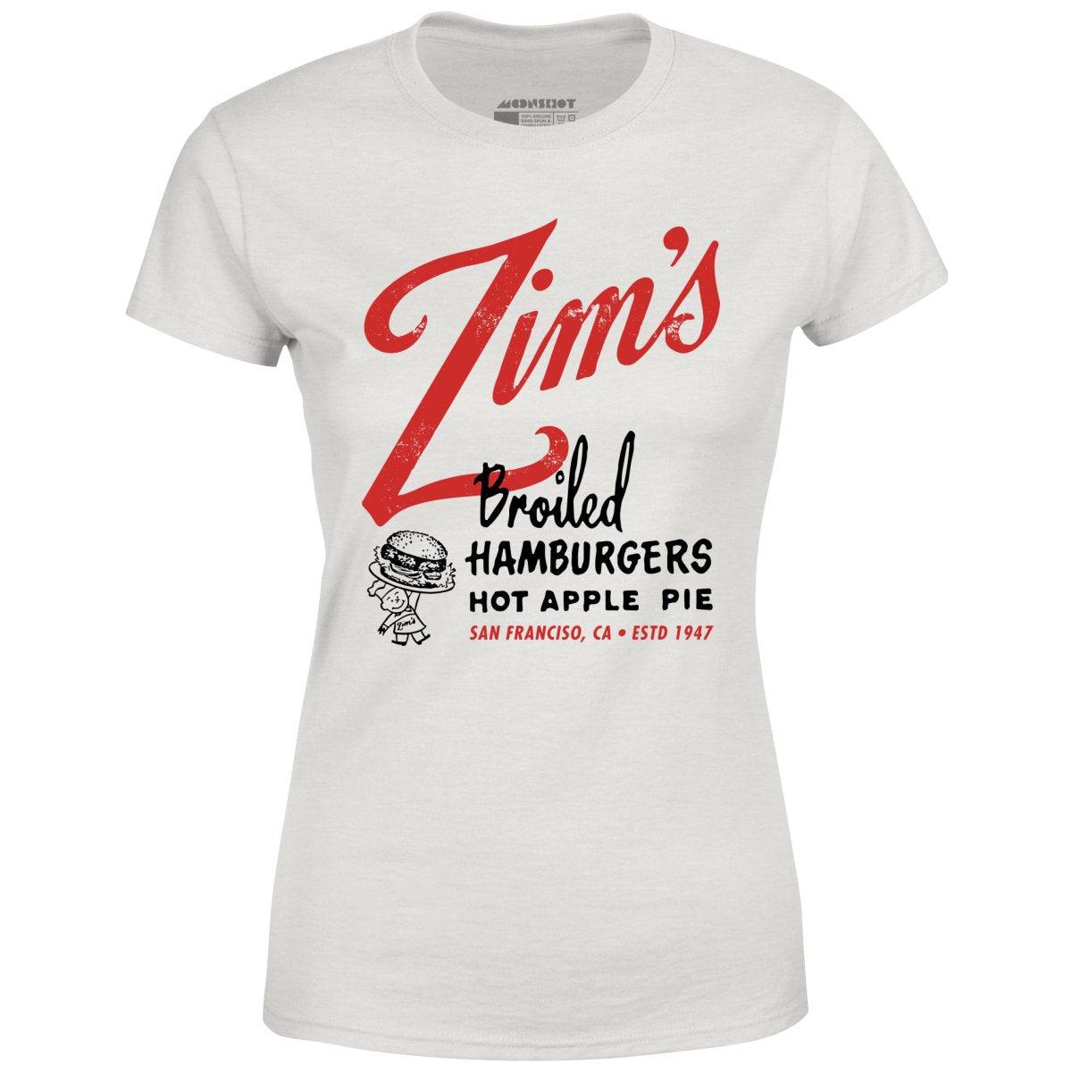 Zim's Hamburgers v1 - San Francisco, CA - Vintage Restaurant - Women's T-Shirt Female Product Image
