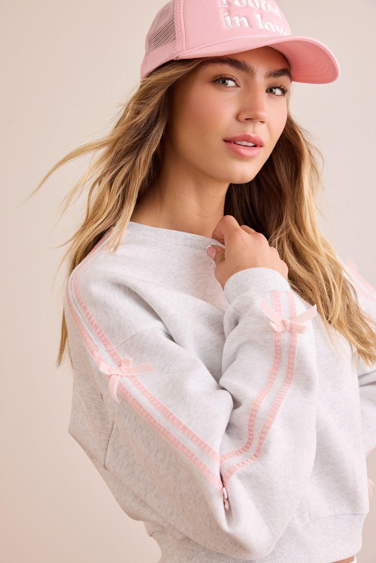 Pit Stop Bow Sleeve Pullover Product Image