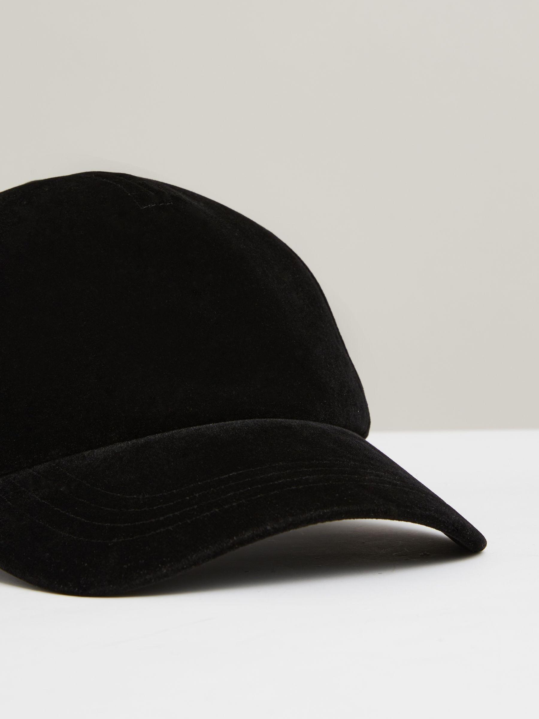 Velvet Baseball Cap in Black Product Image