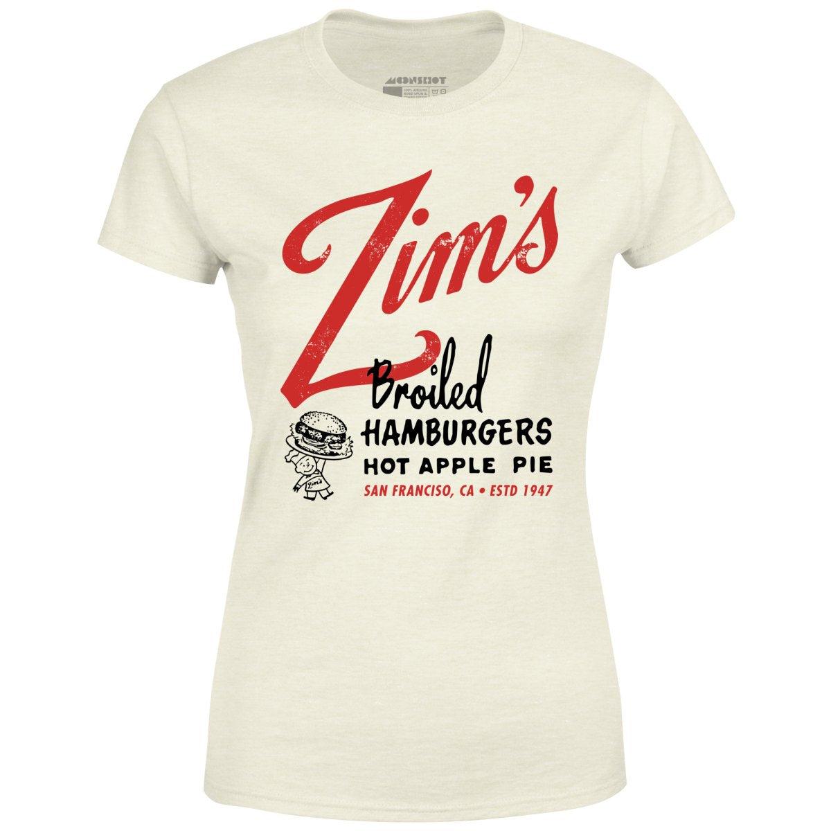 Zim's Hamburgers v1 - San Francisco, CA - Vintage Restaurant - Women's T-Shirt Female Product Image