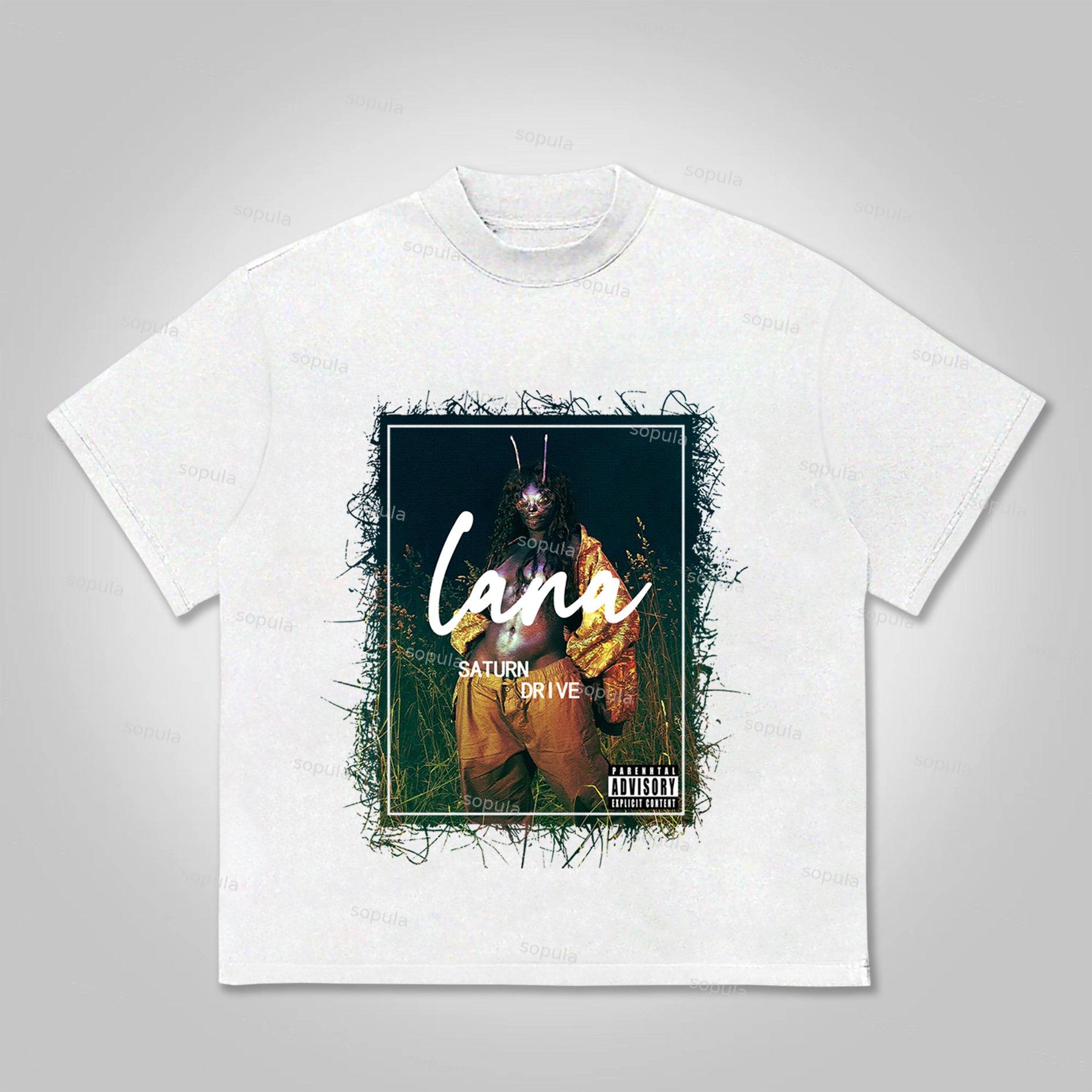 Sopula Vintage SZA Graphics Print Cotton T-Shirt Product Image