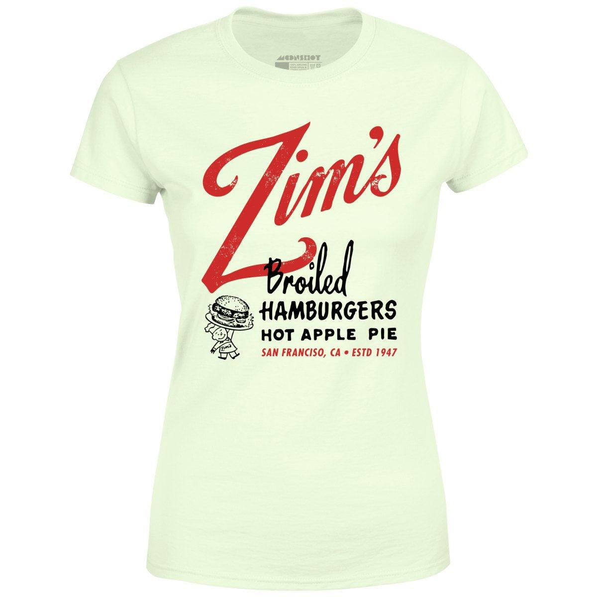 Zim's Hamburgers v1 - San Francisco, CA - Vintage Restaurant - Women's T-Shirt Female Product Image