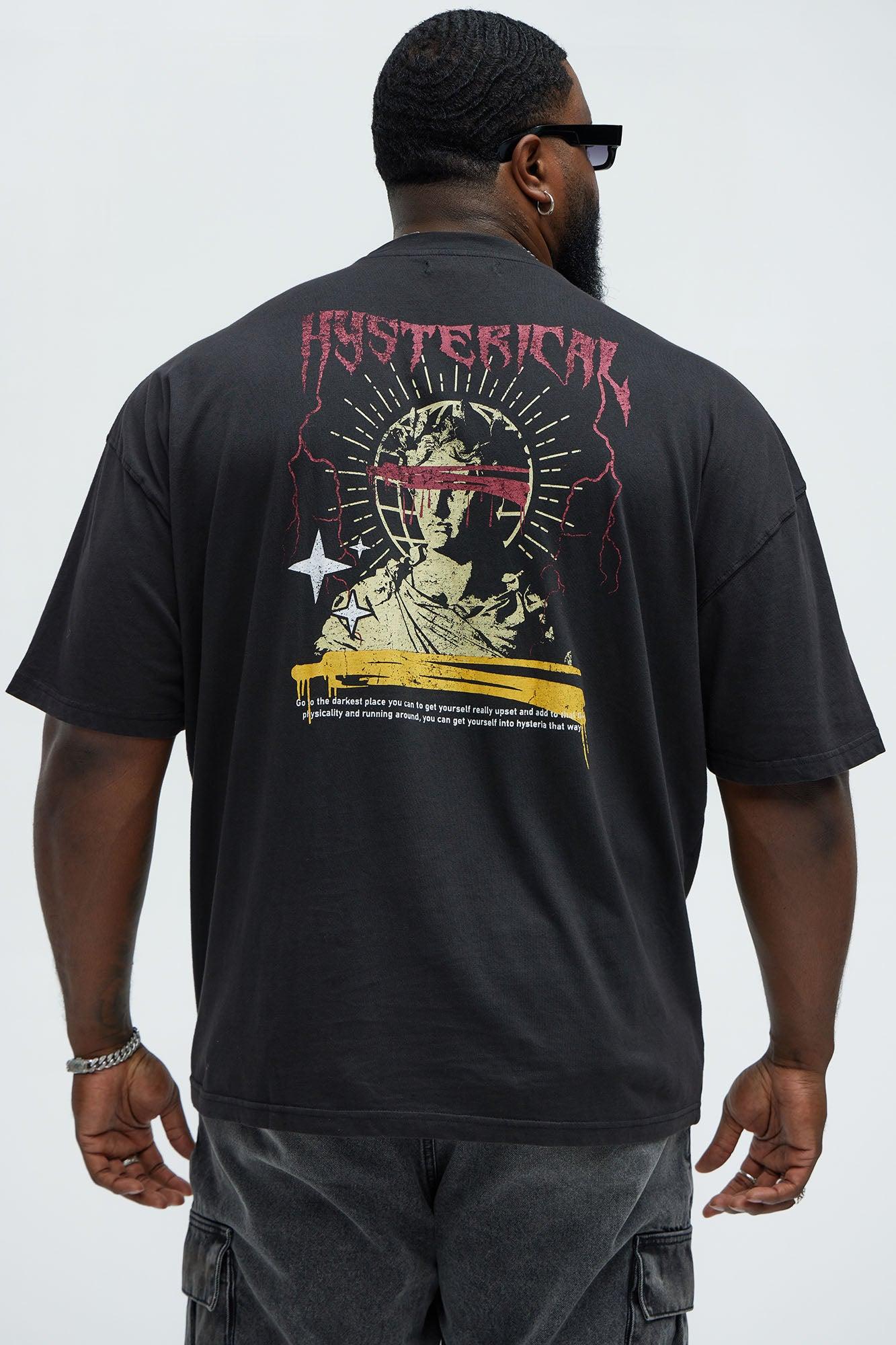 Hysterical Oversized Short Sleeve Tee - Black Product Image