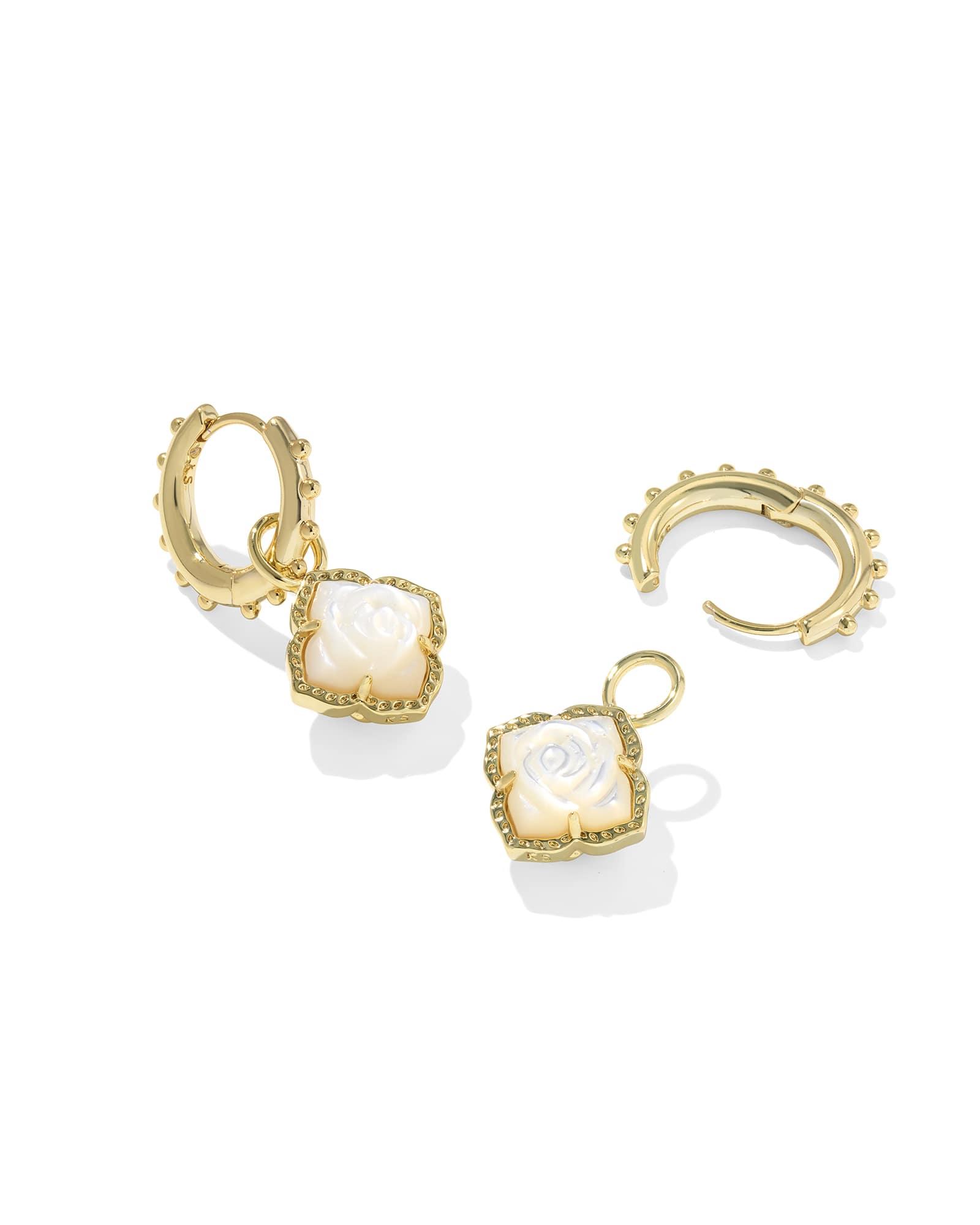 Mallory Rose Gold Huggie Earrings Product Image
