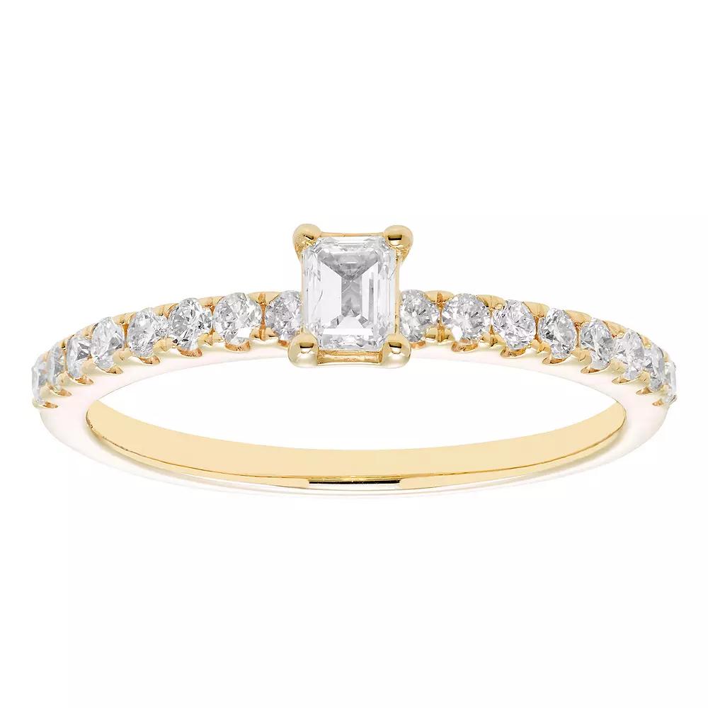 The Regal Collection IGL Certified 1/2 Carat T.W. Diamond Ring, Women's, Size: 7, 14k Gold Product Image