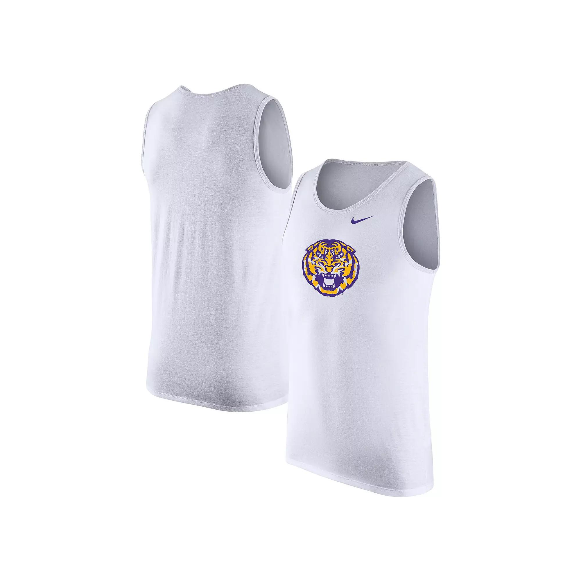 Men's Nike White LSU Tigers Tank Top, Size: Large Product Image
