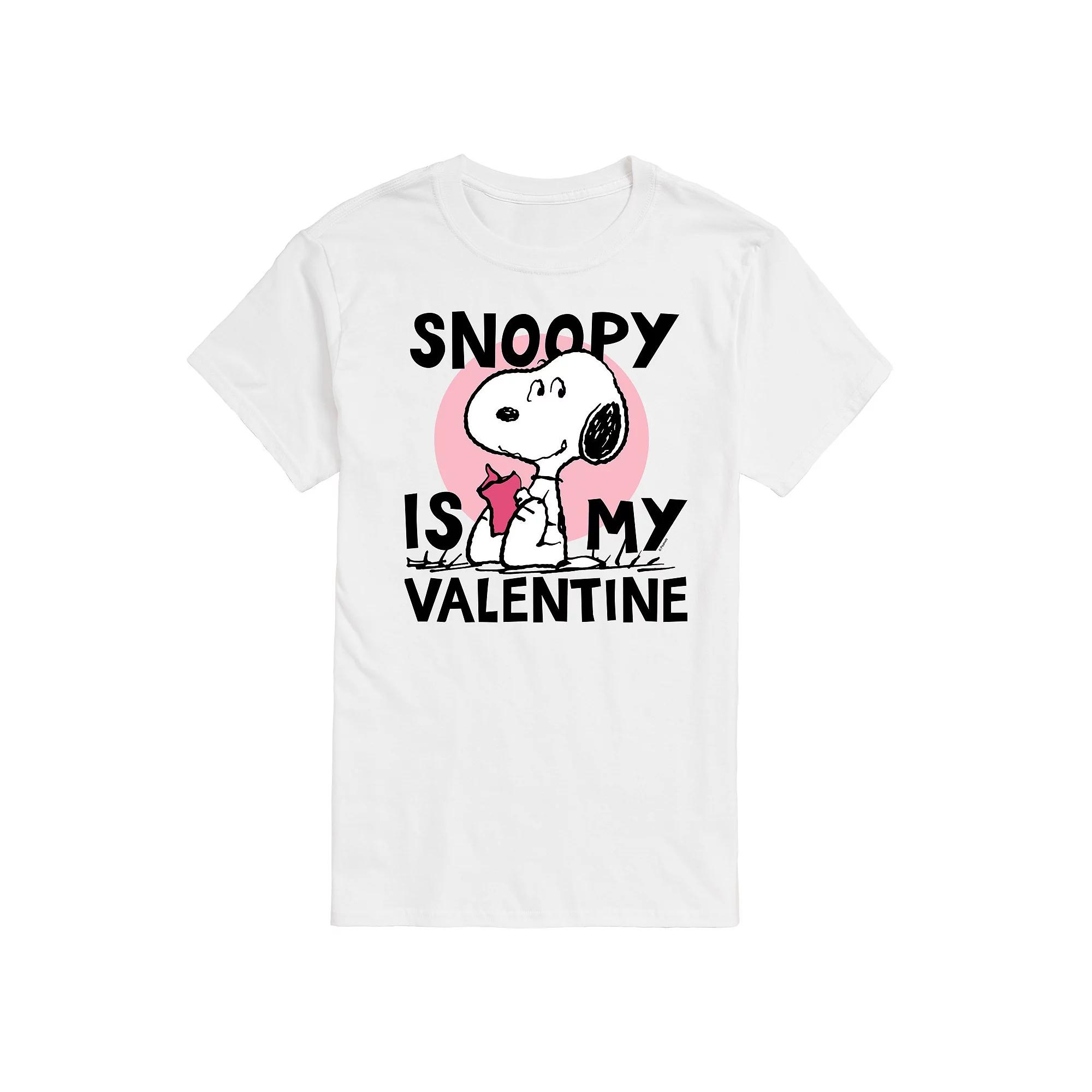 Big & Tall Peanuts Snoopy Is My Valentine Graphic Tee, Men's,  Product Image