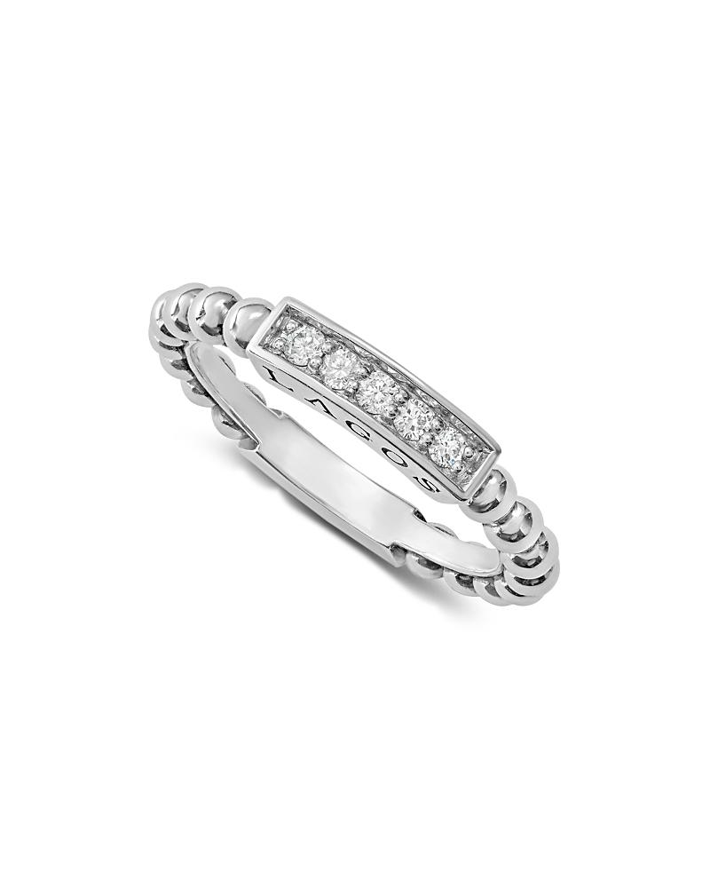 Caviar Spark Diamond Station Stack Ring Product Image