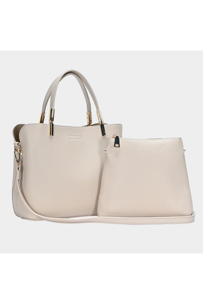 Faux Leather Solid Tote / Crossbody Bags Product Image