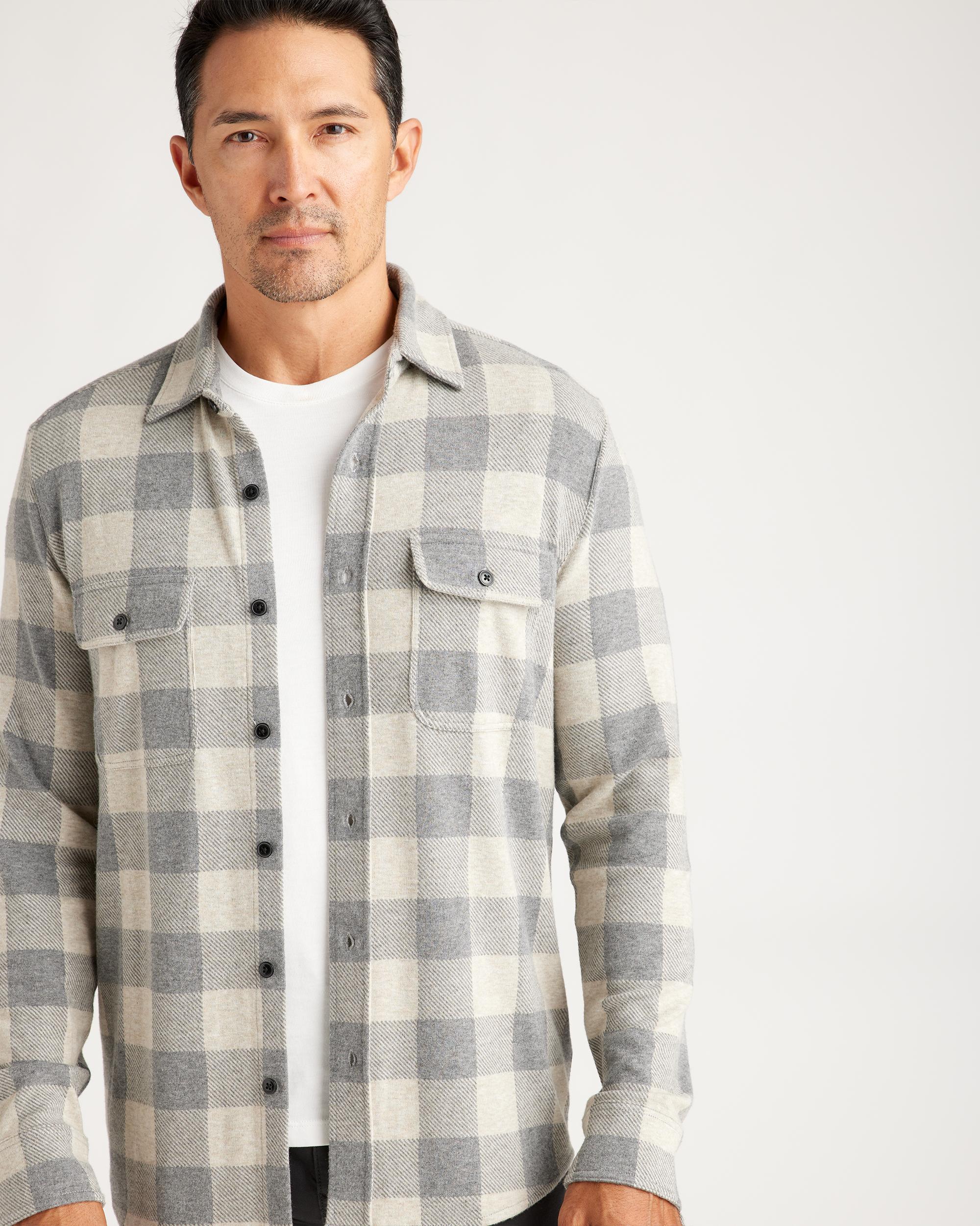 Quince | Men's Stretch Sweater Fleece Shirt Recycled Polyester Product Image