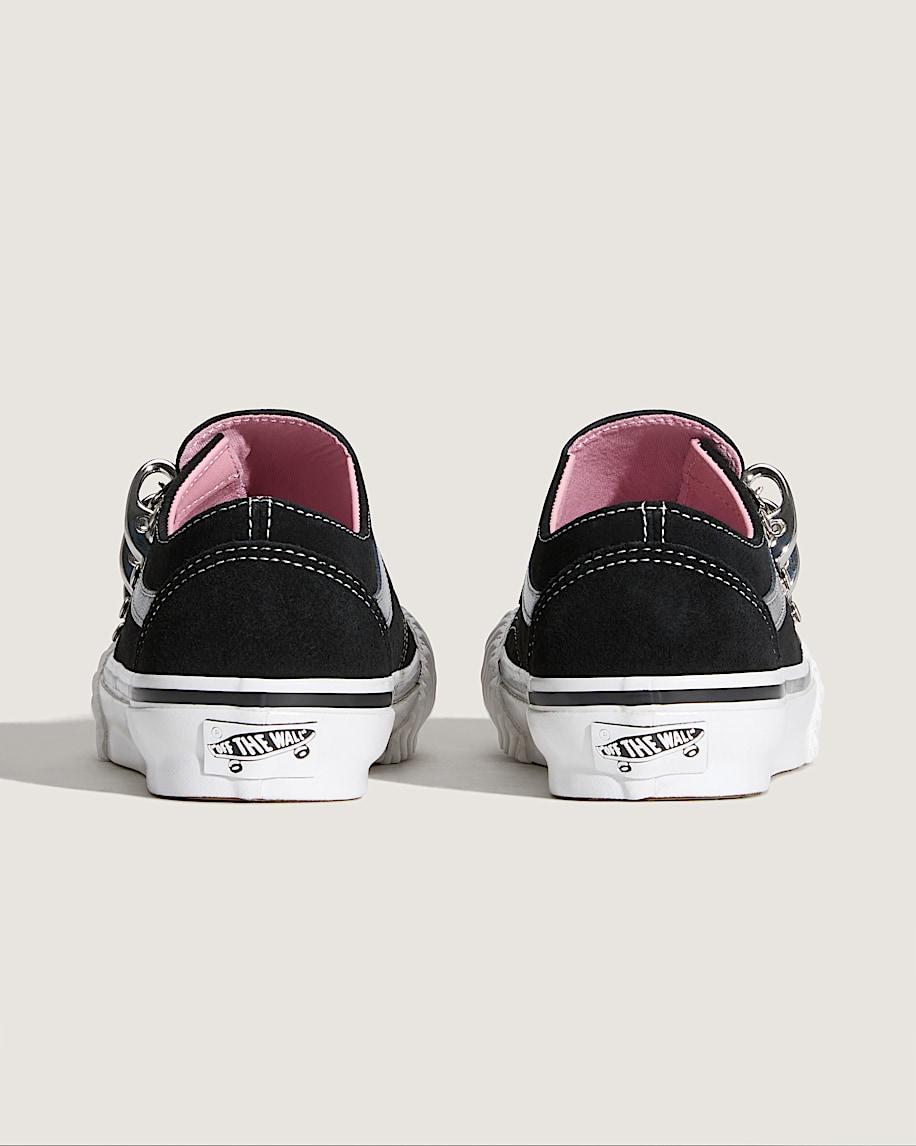 Premium Old Skool Wrap Karina Shoe in Black / White| Vans US Product Image