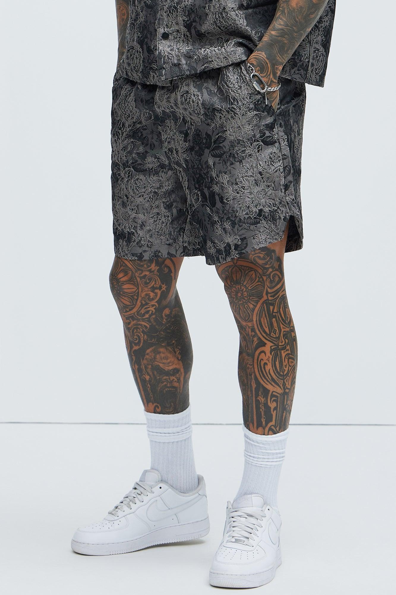 Harrison Jacquard Shorts - Charcoal Product Image