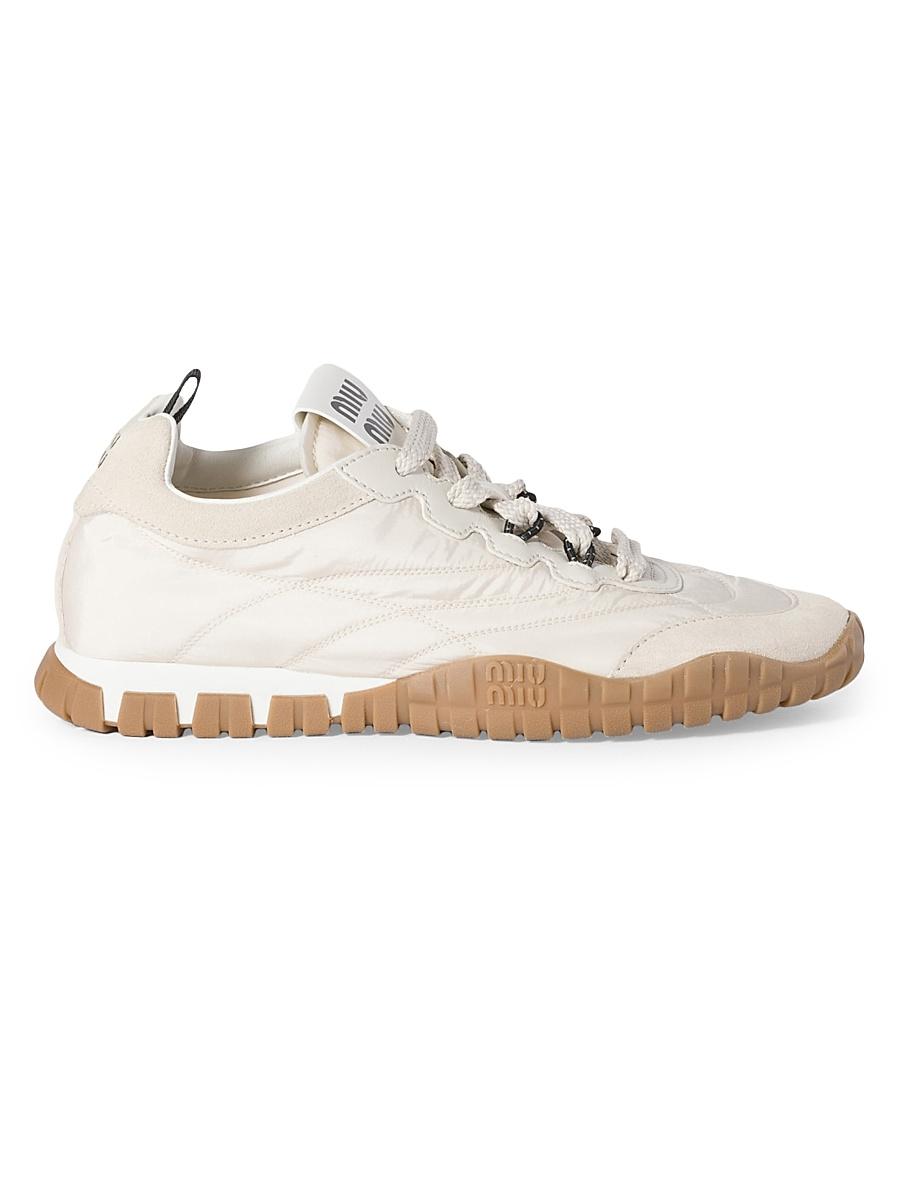 Womens Tyre Technical Fabric and Suede Sneakers Product Image