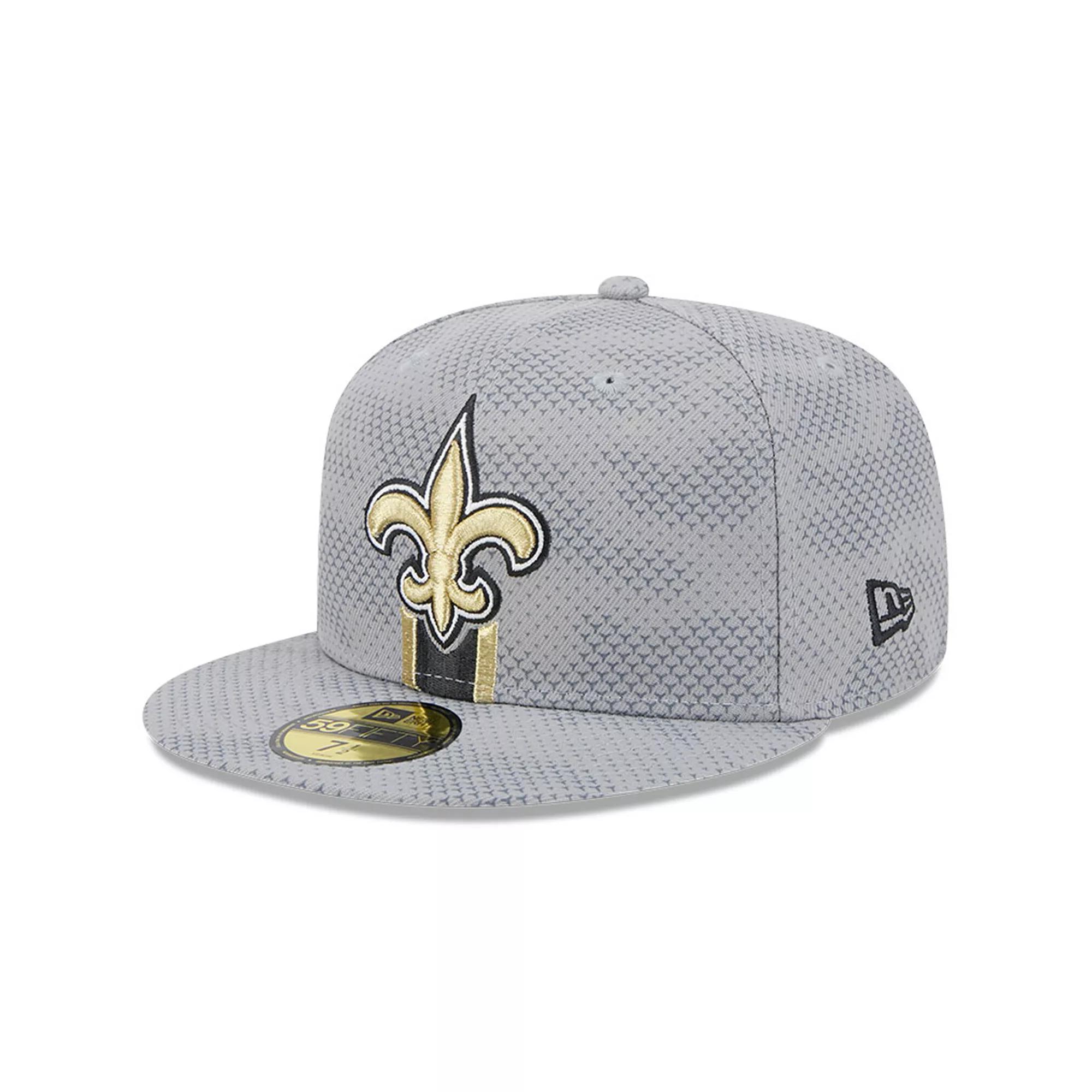 Men's New Era Gray New Orleans Saints 2024 Sideline 59FIFTY Fitted Hat,  Product Image