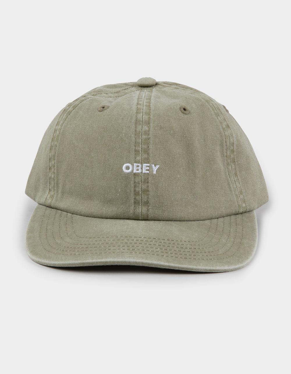 OBEY Pigment Bold 6 Panel Strapback Hat - LT GREEN Product Image
