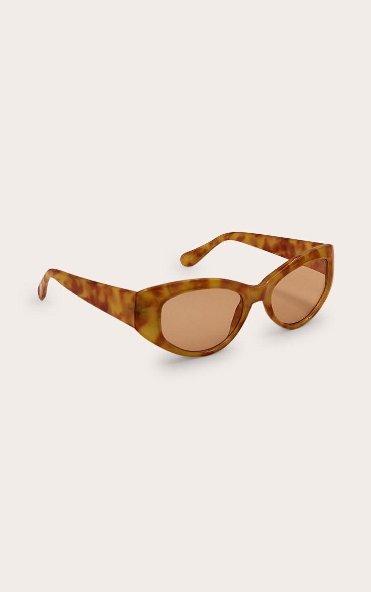Honey Tortoiseshell Rounded Cat Eye Sunglasses Product Image