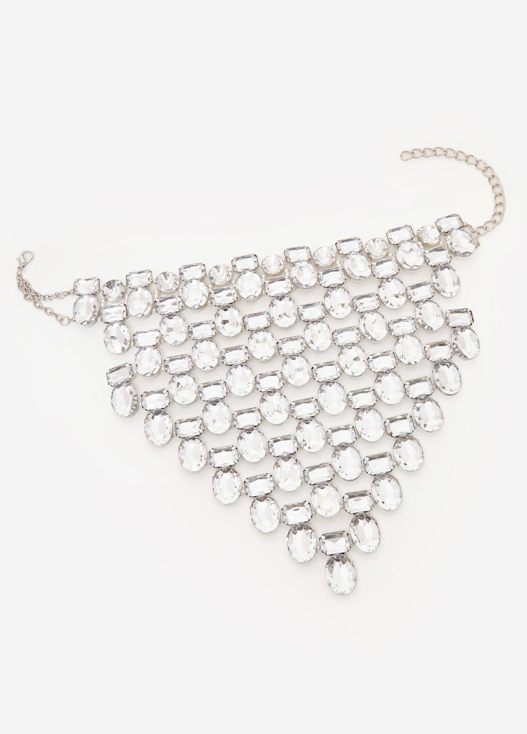 Crystal And Faux Pearl Collar Product Image