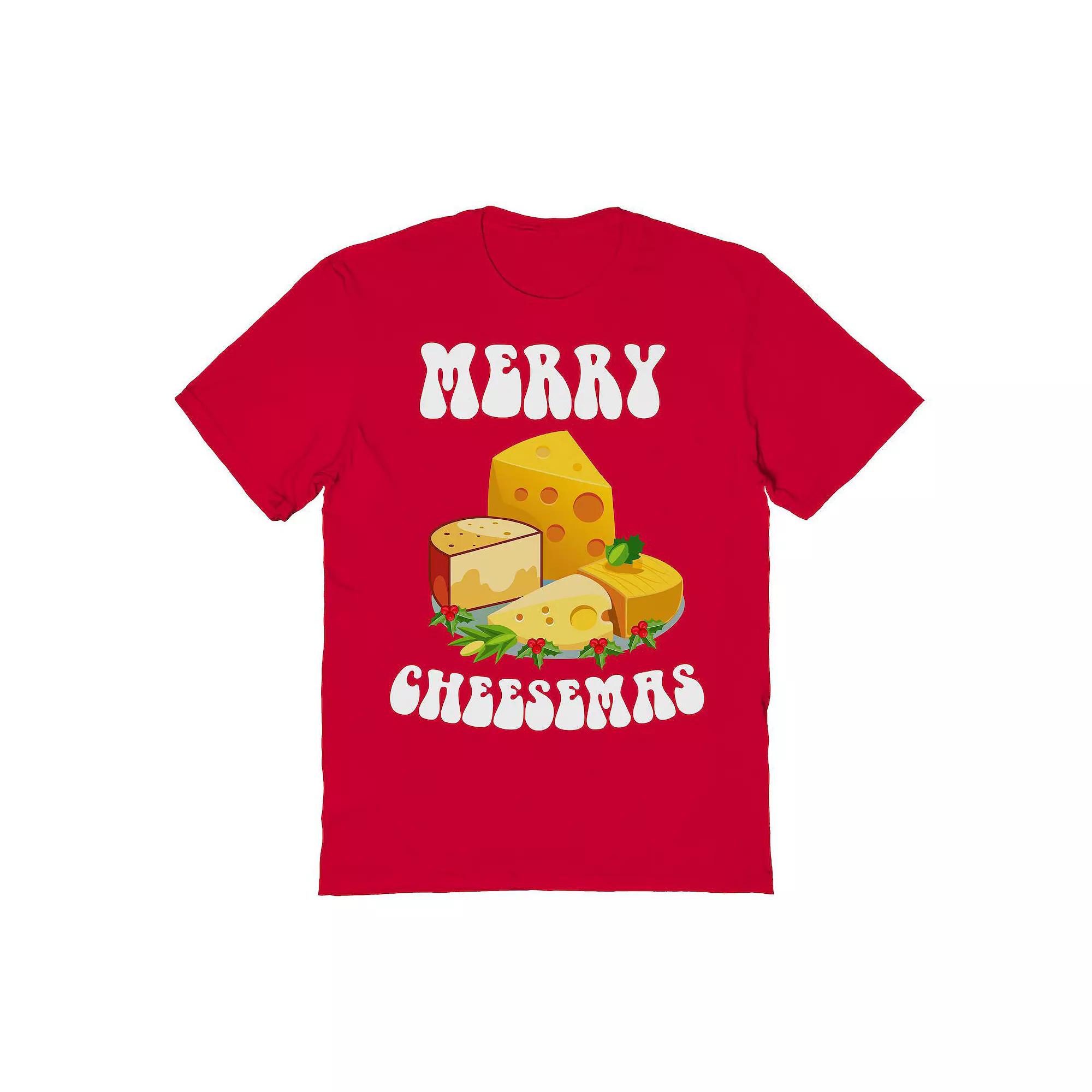 Men's Merry Cheesemas Christmas Graphic Tee, Adult Unisex,  Product Image