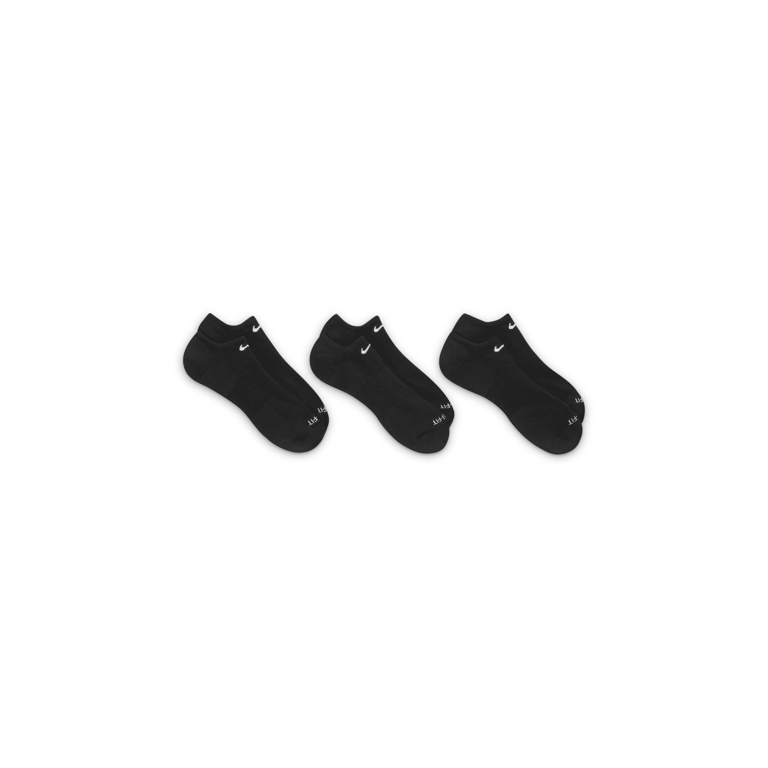 Nike Unisex Everyday Plus Cushion Training No-Show Socks (3 Pairs) | SX6889-010 Product Image