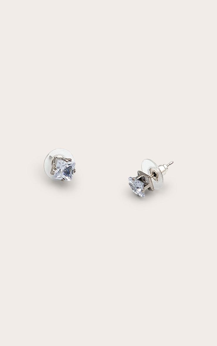 Valeane Silver Crystal Studs Product Image