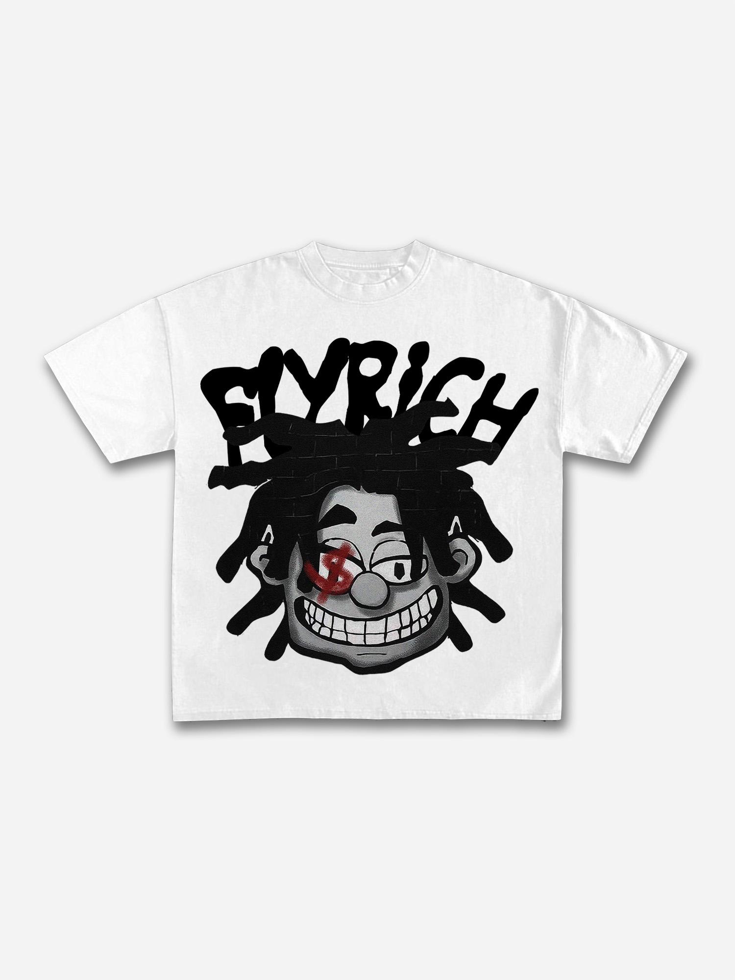 Valley Prayer Angel Vintage Distressed Graphic Cotton T-shirt Product Image