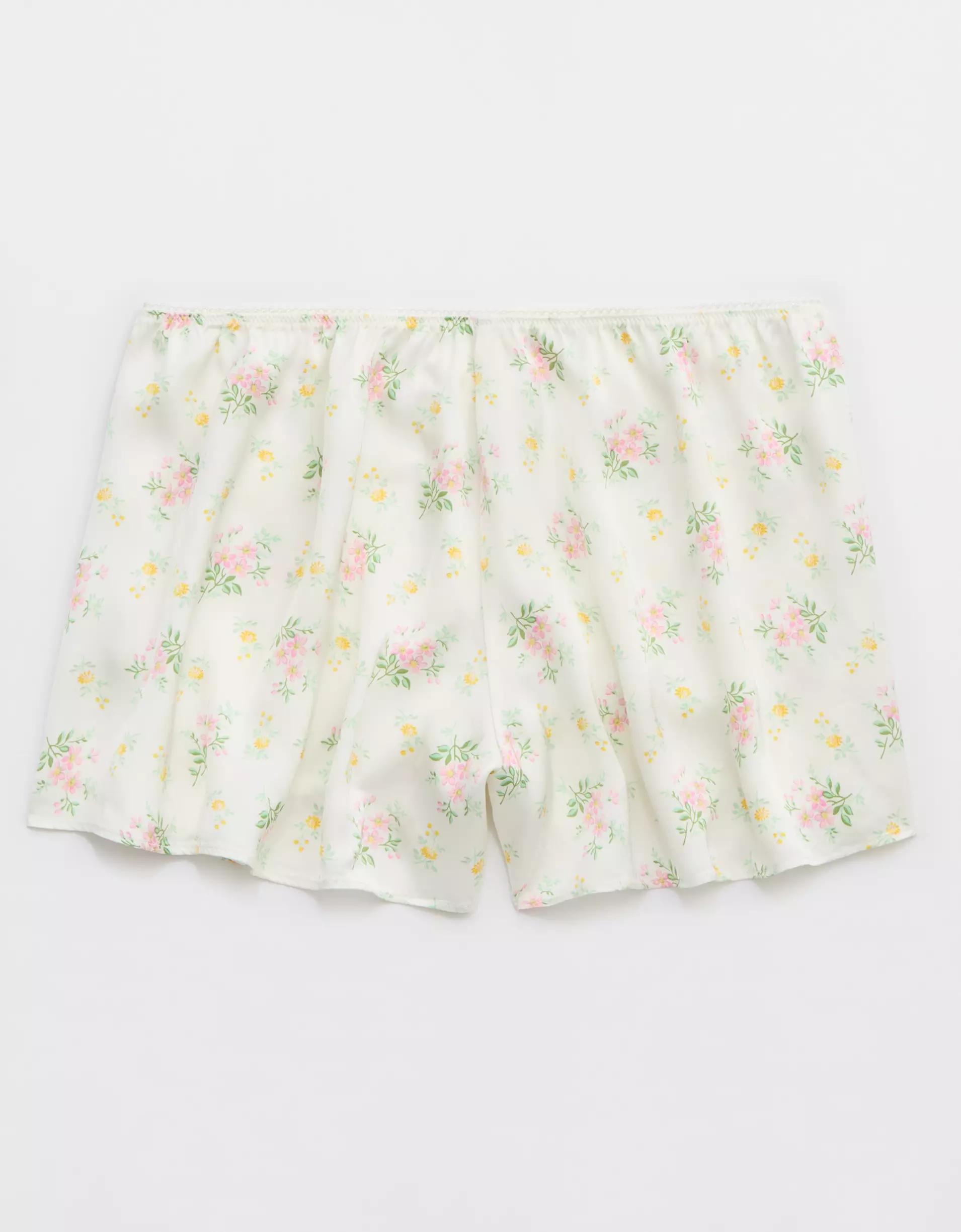Aerie Off-Duty Satin Flirty Boxer Product Image