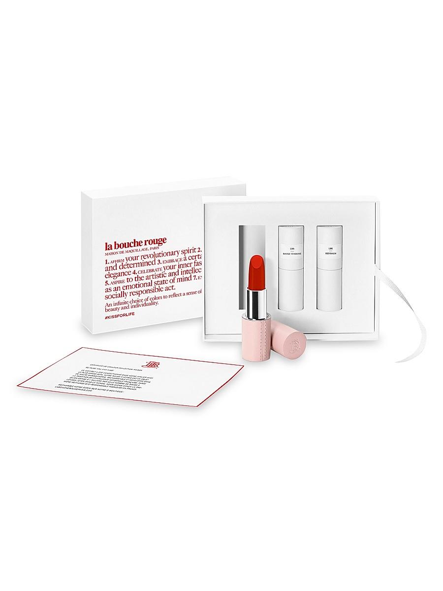 Womens Lipstick Set With Fine Leather Case Product Image