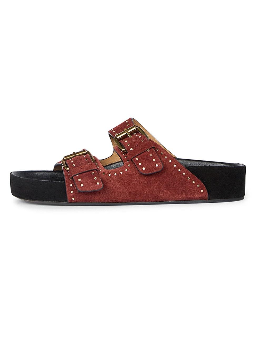 Womens Lennyo Suede Sandals Product Image